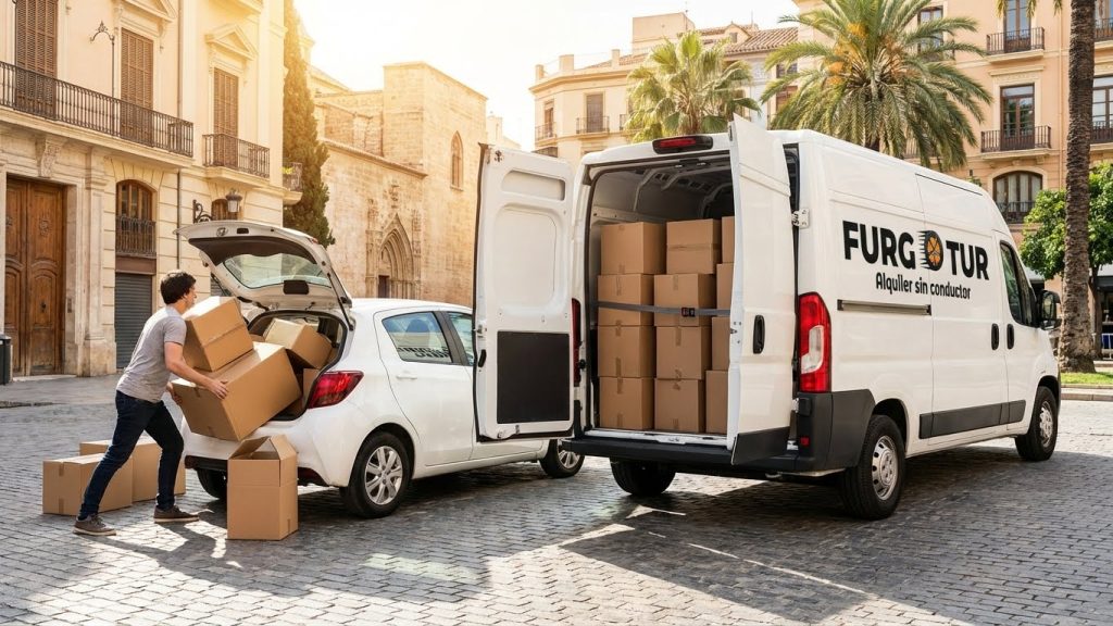 Alquilar una furgoneta es mejor que usar tu propio coche